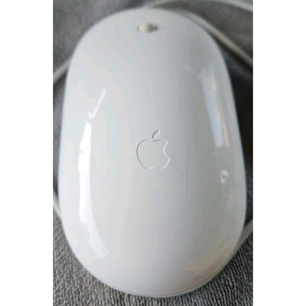 Genuine Apple A1152 Wired USB Mouse White Tested Working Original